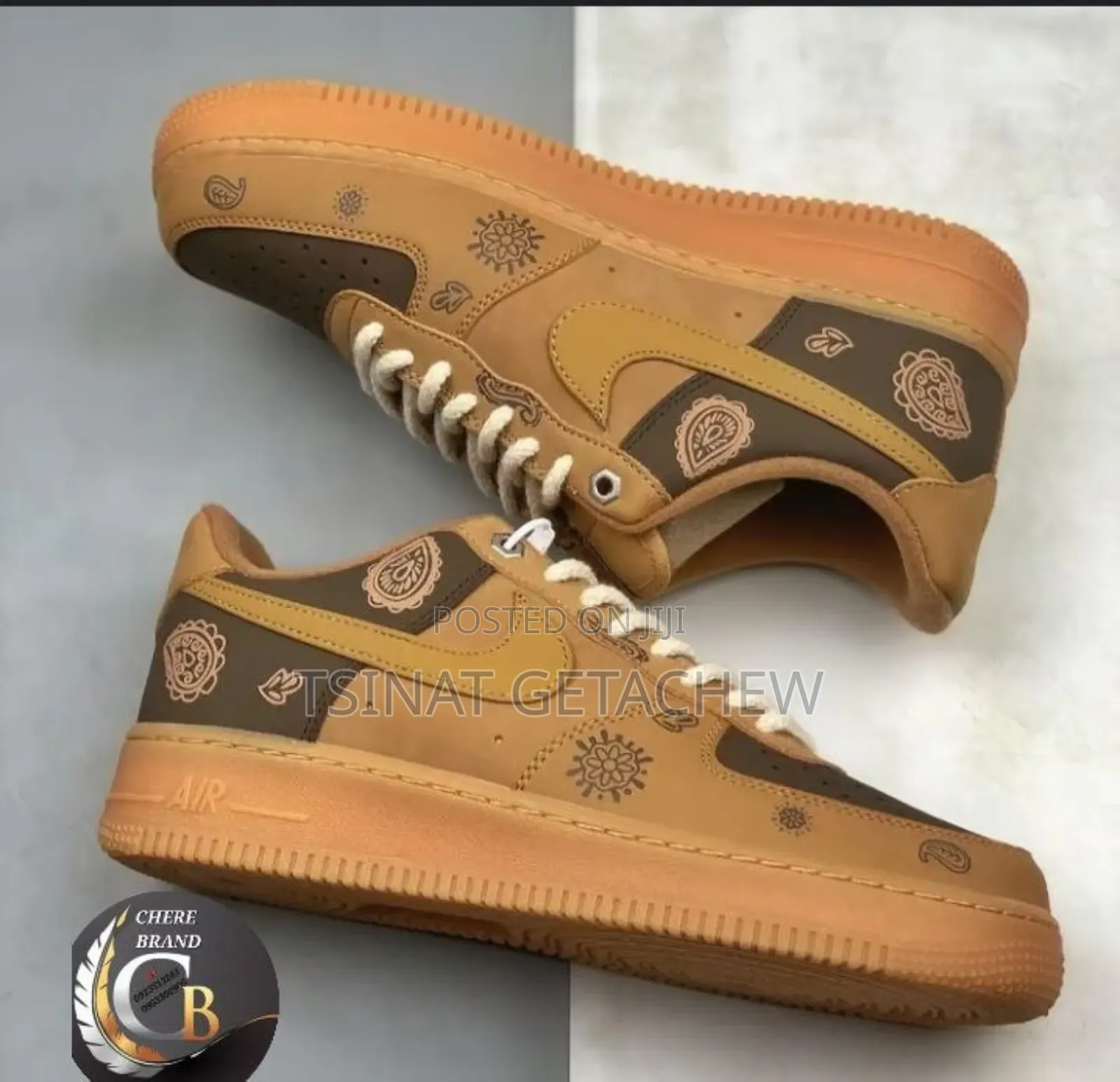 Nike Air Force 1'07 'Wheat Gum Brown' Low Shoes