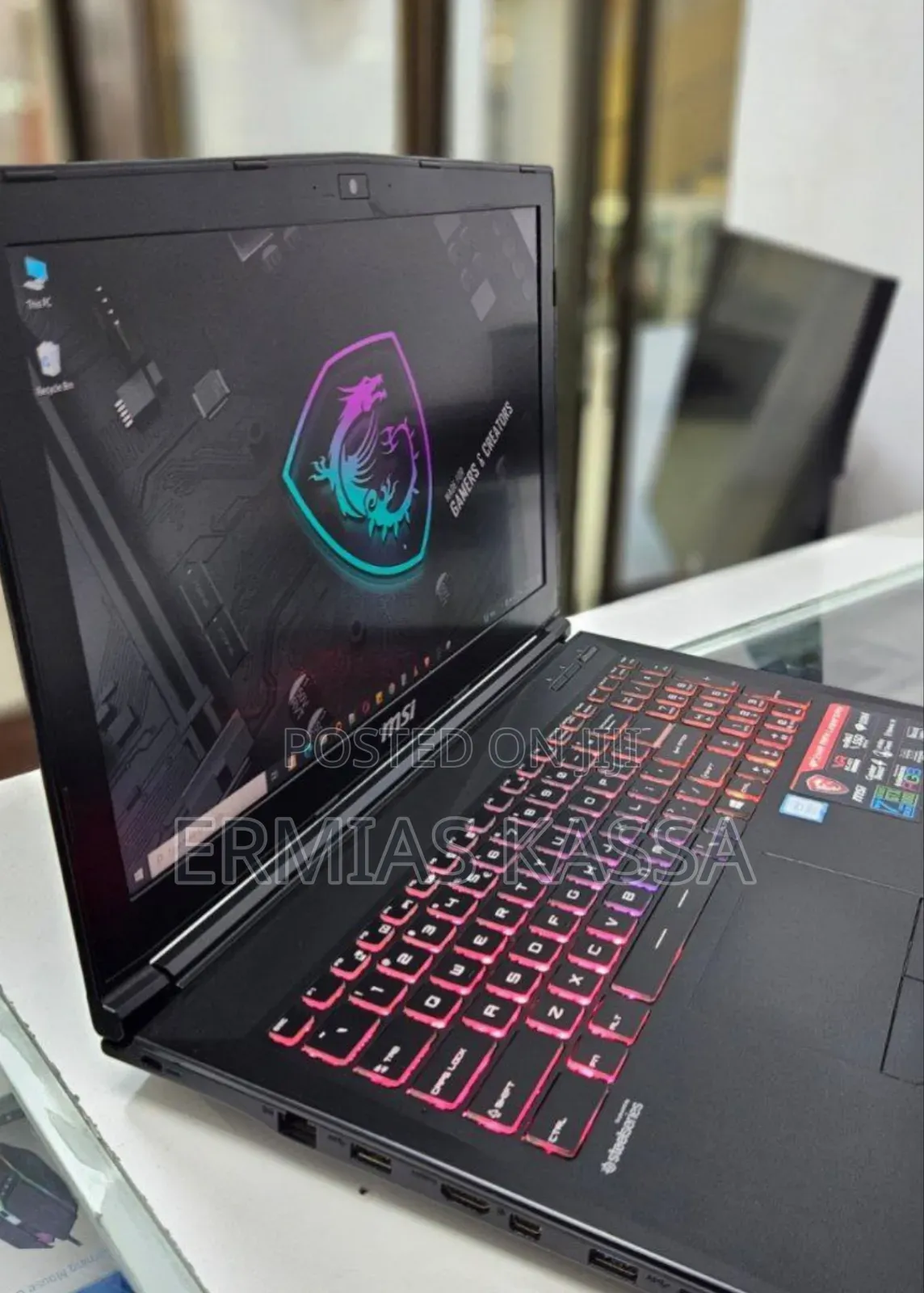 New Laptop MSI GF63 8GB Intel Core I7 HDD+SSD 1.5T