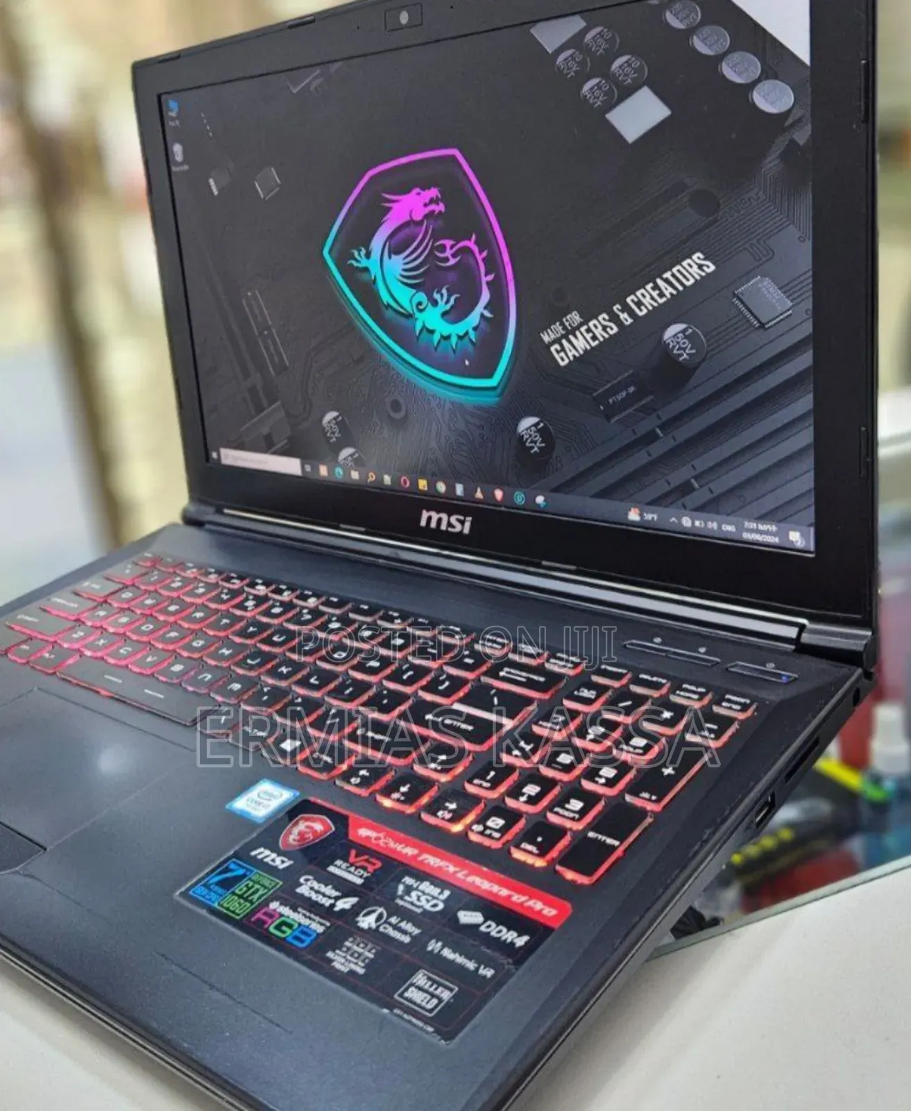 New Laptop MSI GF63 8GB Intel Core I7 HDD+SSD 1.5T