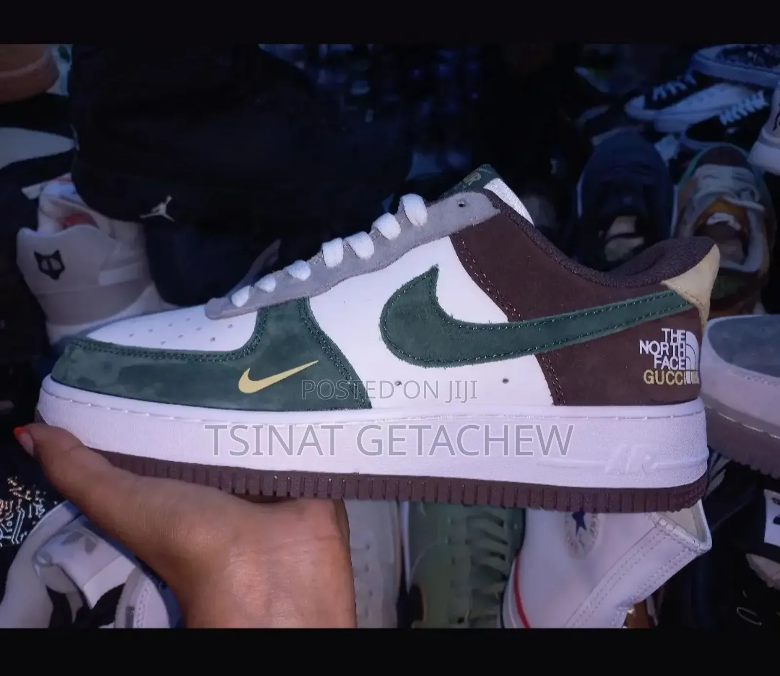 Nike Air Force 1 North Face Gucci