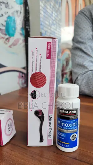 Photo - Original Kirkland Minoxidil and Derma Roller
