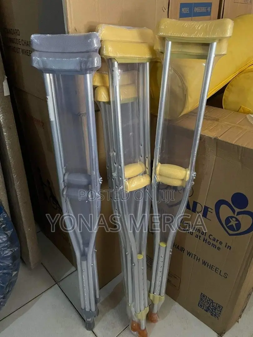 Aluminum Crutches Patient Height 4' to 4' 6", Crutch Height/