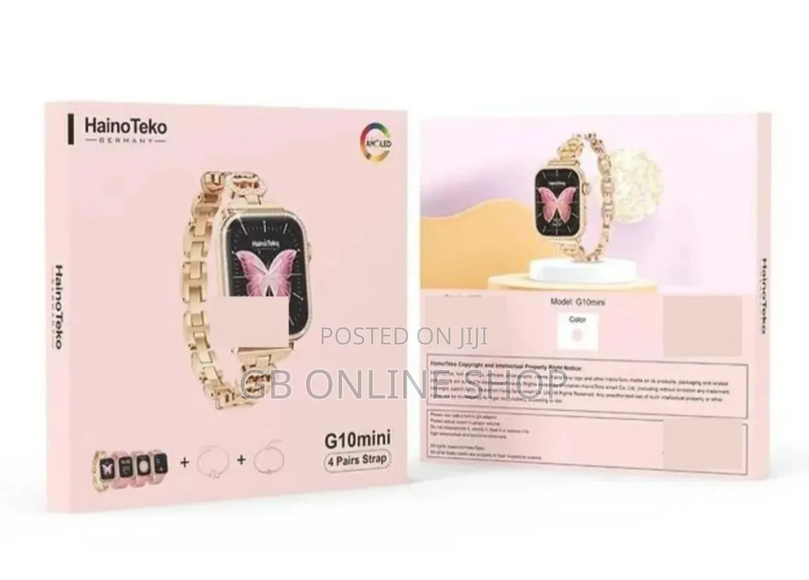 Haino Teko Germany G10 Mini Latest Smart Watch With 4 Strap
