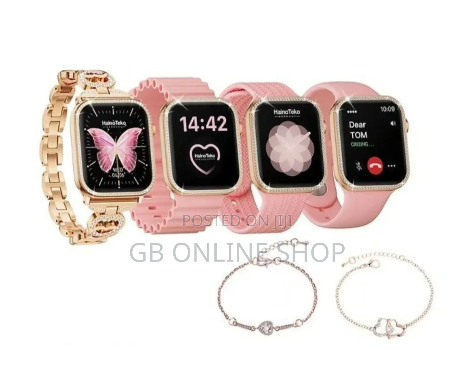 Haino Teko Germany G10 Mini Latest Smart Watch With 4 Strap