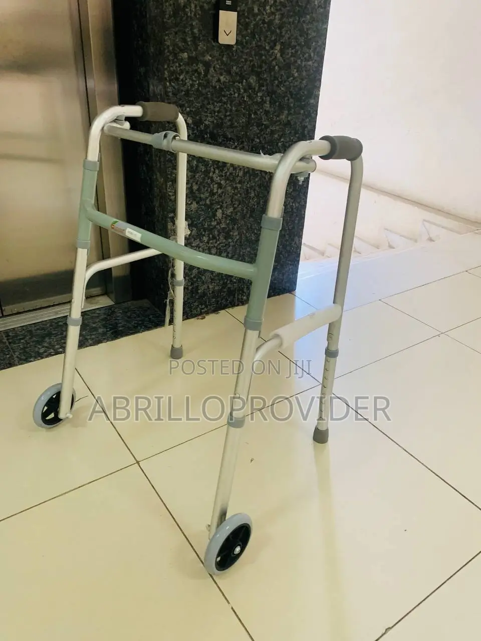 Sun Health Invalid Folding Walker- 2 KGS (Silver)