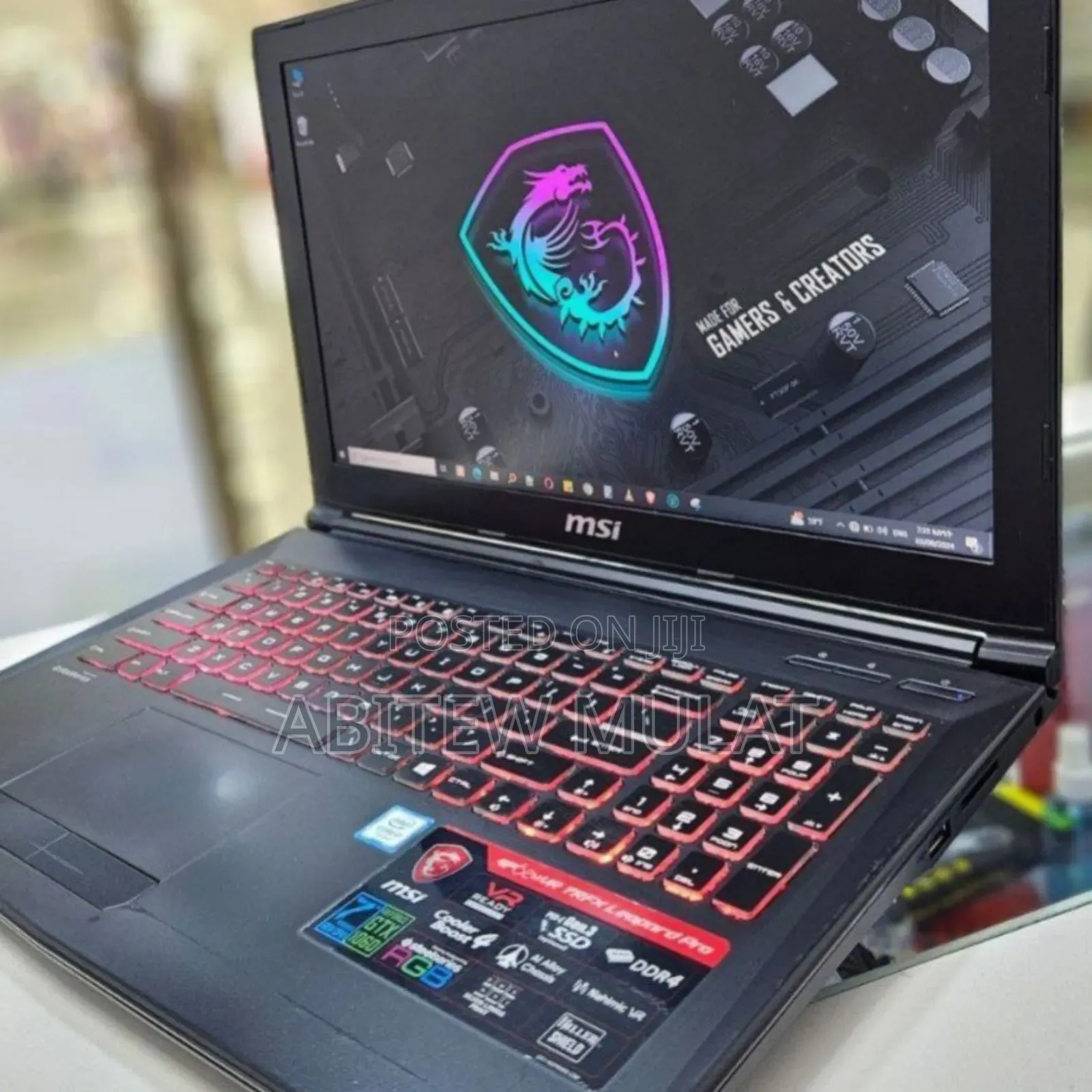 New Laptop MSI GF63 8GB Intel Core I7 HDD+SSD 1T