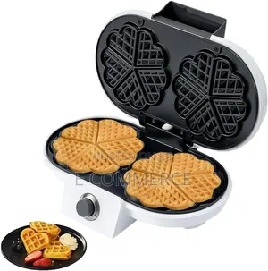 SOKANY 1200W Double Heart Shaped Waffle Maker