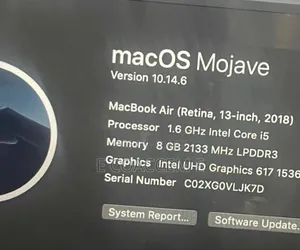 New Laptop Apple MacBook Air 2018 8GB Intel Core I5 SSD 256GB