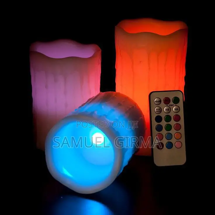 Color Changing Set of 3 Electronic Candles