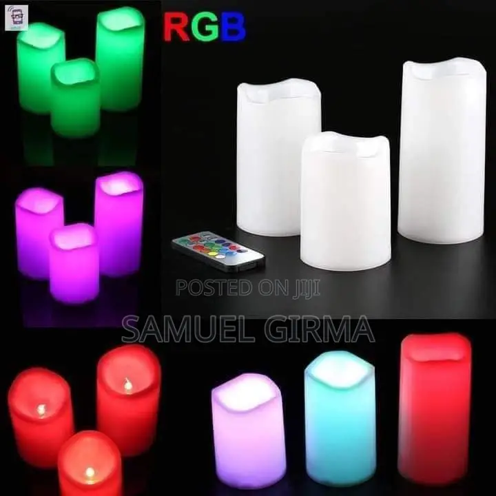 Color Changing Set of 3 Electronic Candles
