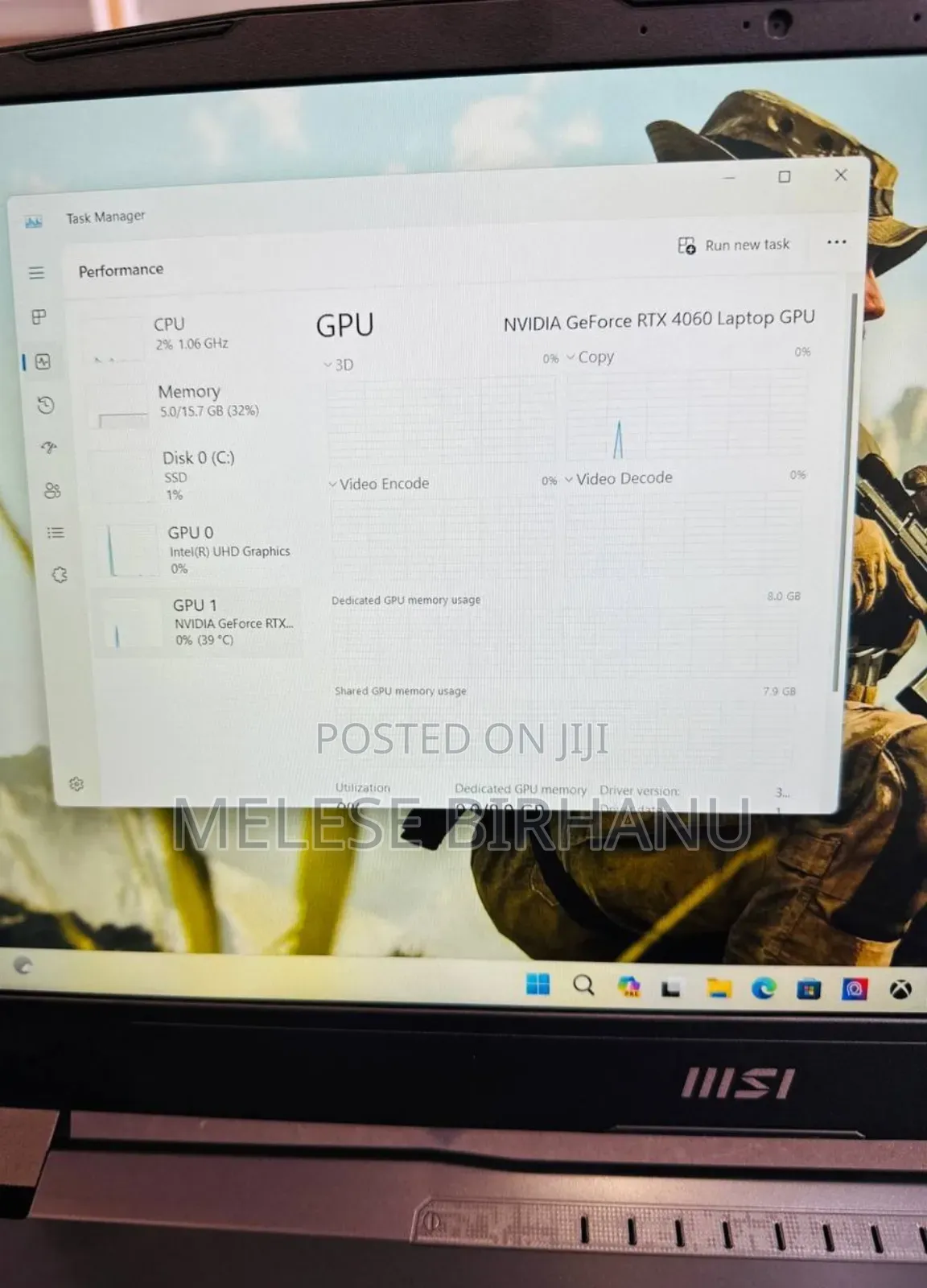 New Laptop MSI Katana GF76 16GB Intel Core I7 SSD 512GB