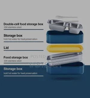 Photo - Stainless Steel Double Layer Food Container