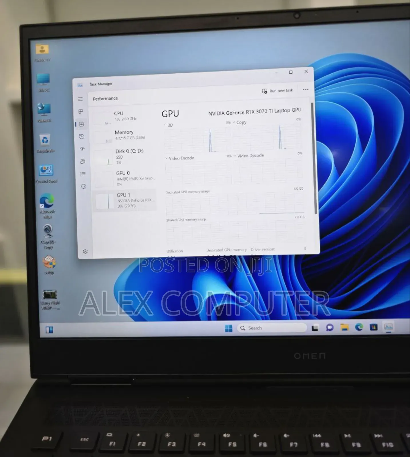 New Laptop HP Omen 17 16GB Intel Core I7 SSD 1T