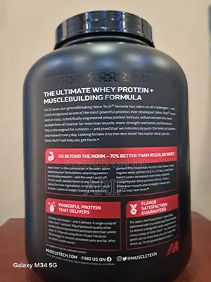 Nitro Tech Whey Protein Powder (Made in Usa )