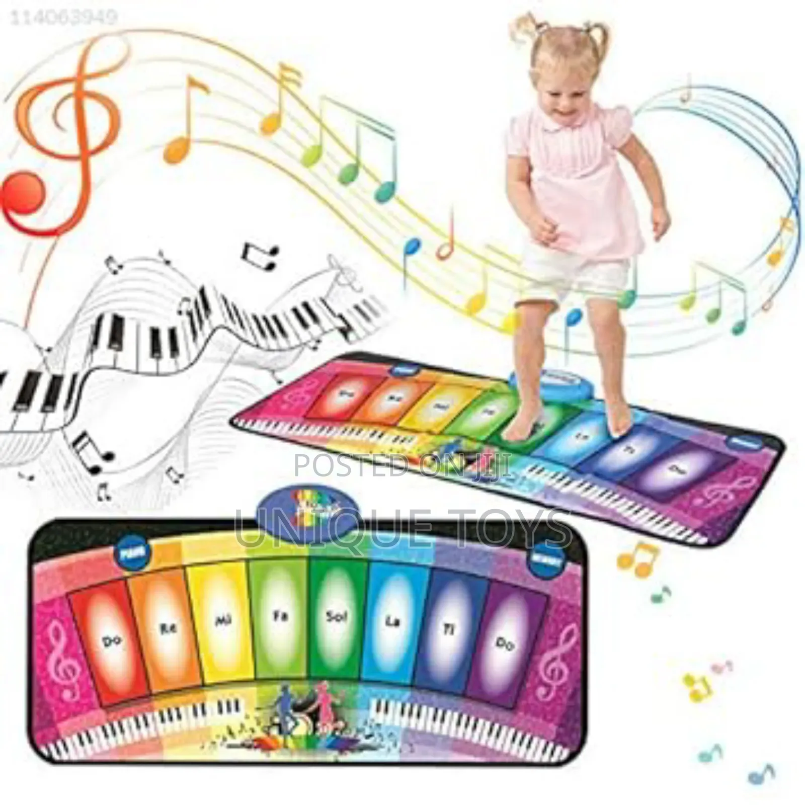 Rainbow Foot Piano Mat