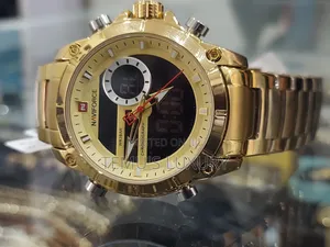 NAVIFORCE Luxury Original Men Watch Gold Quartz Men's Watch