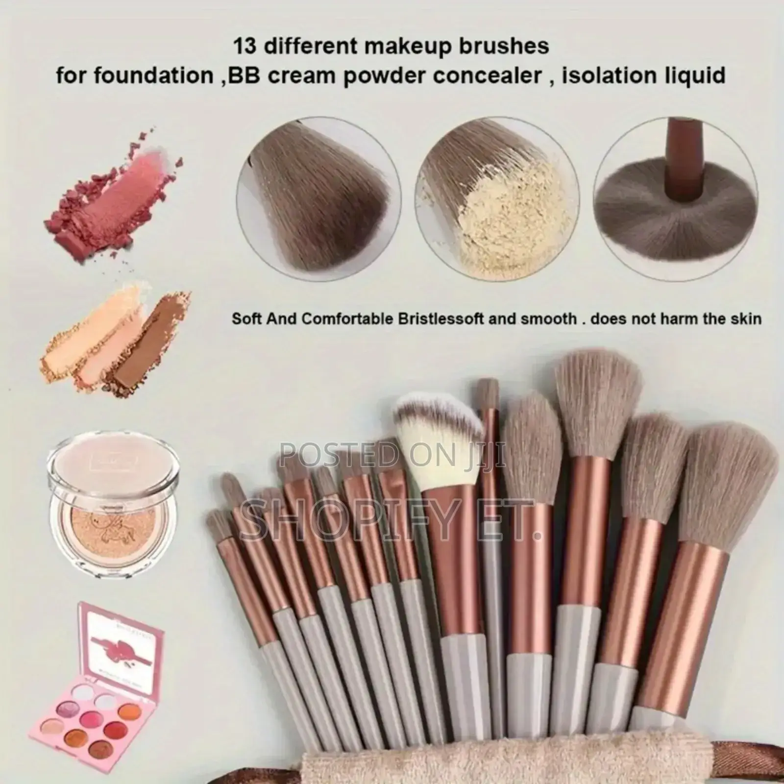 13 Piece Makeup Brush