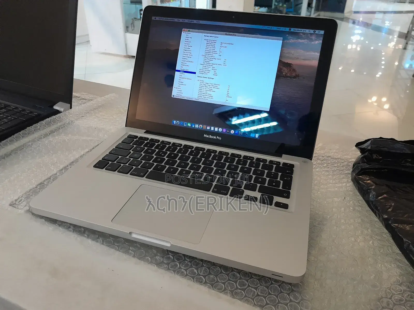 New Laptop Apple MacBook Pro 2012 4GB Intel Core I5 HDD 500GB