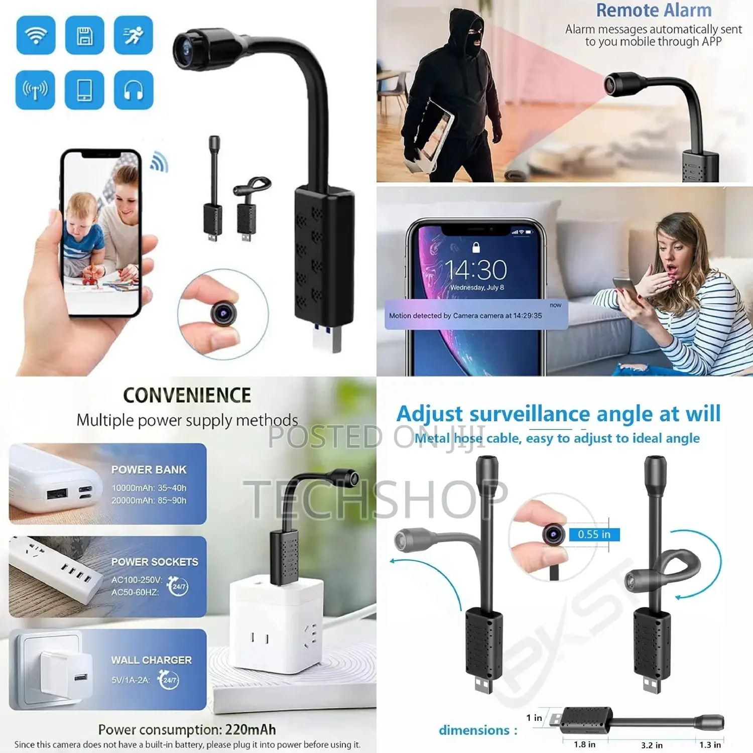 Mini Smart Usb Wi-Fi Surveillance Camera