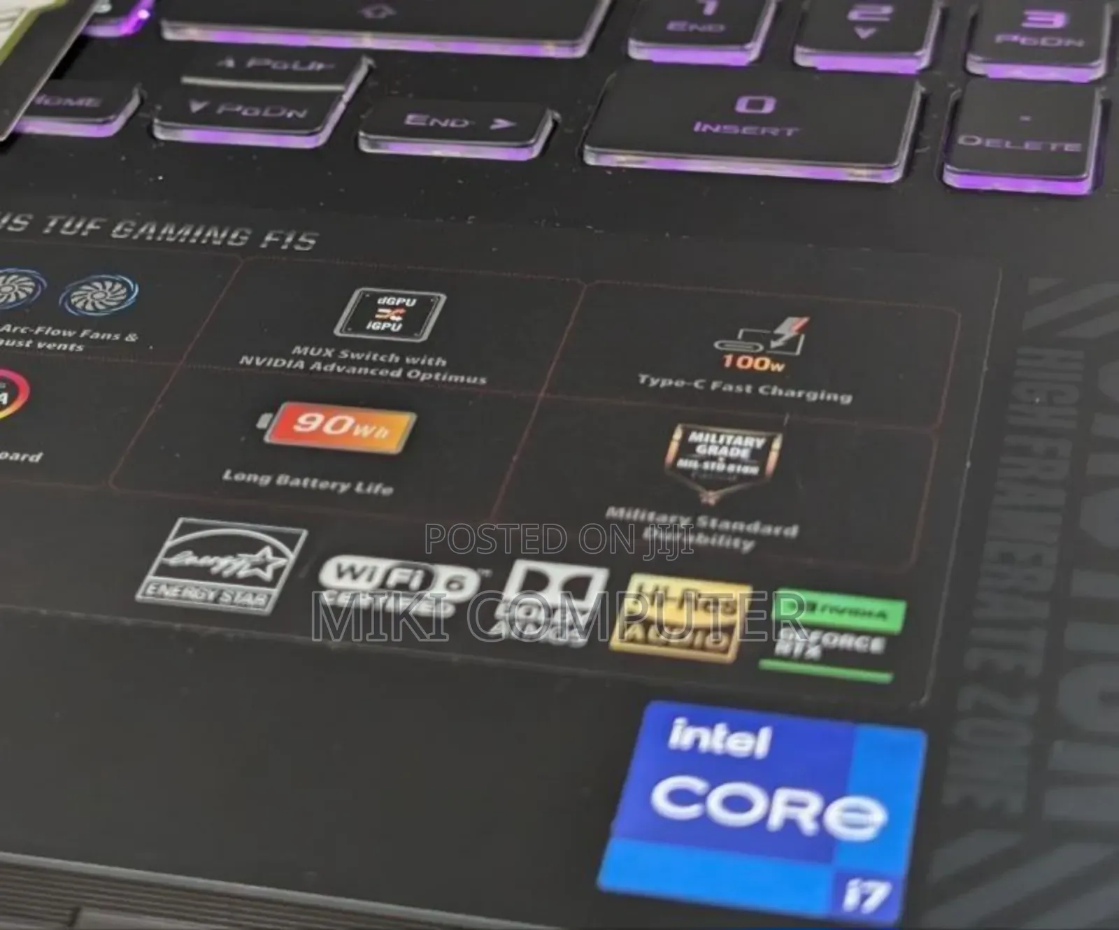 New Laptop Asus TUF Gaming A15 16GB Intel Core I7 SSD 1T