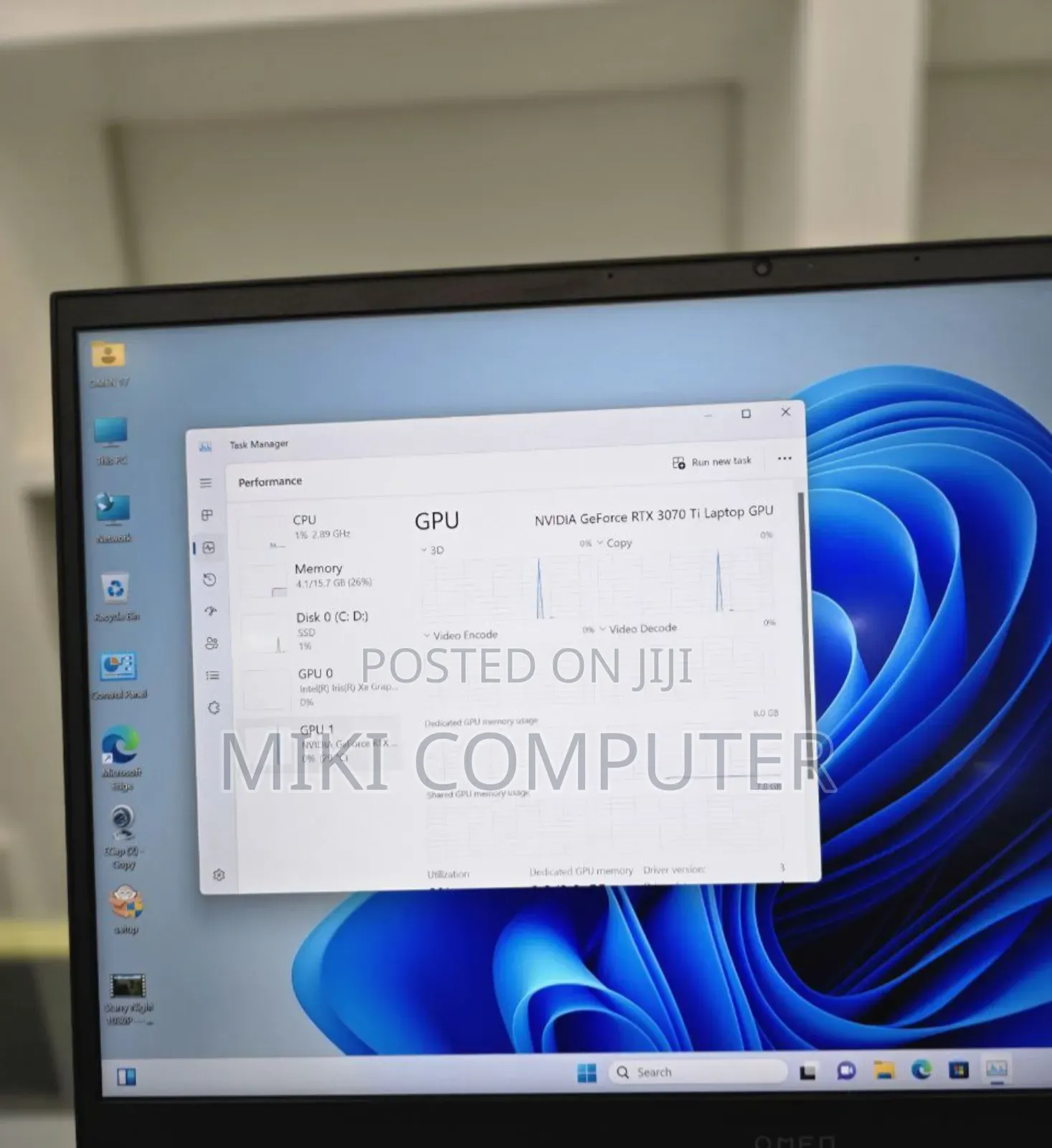 New Laptop HP Omen 17 16GB Intel Core I7 SSD 1T