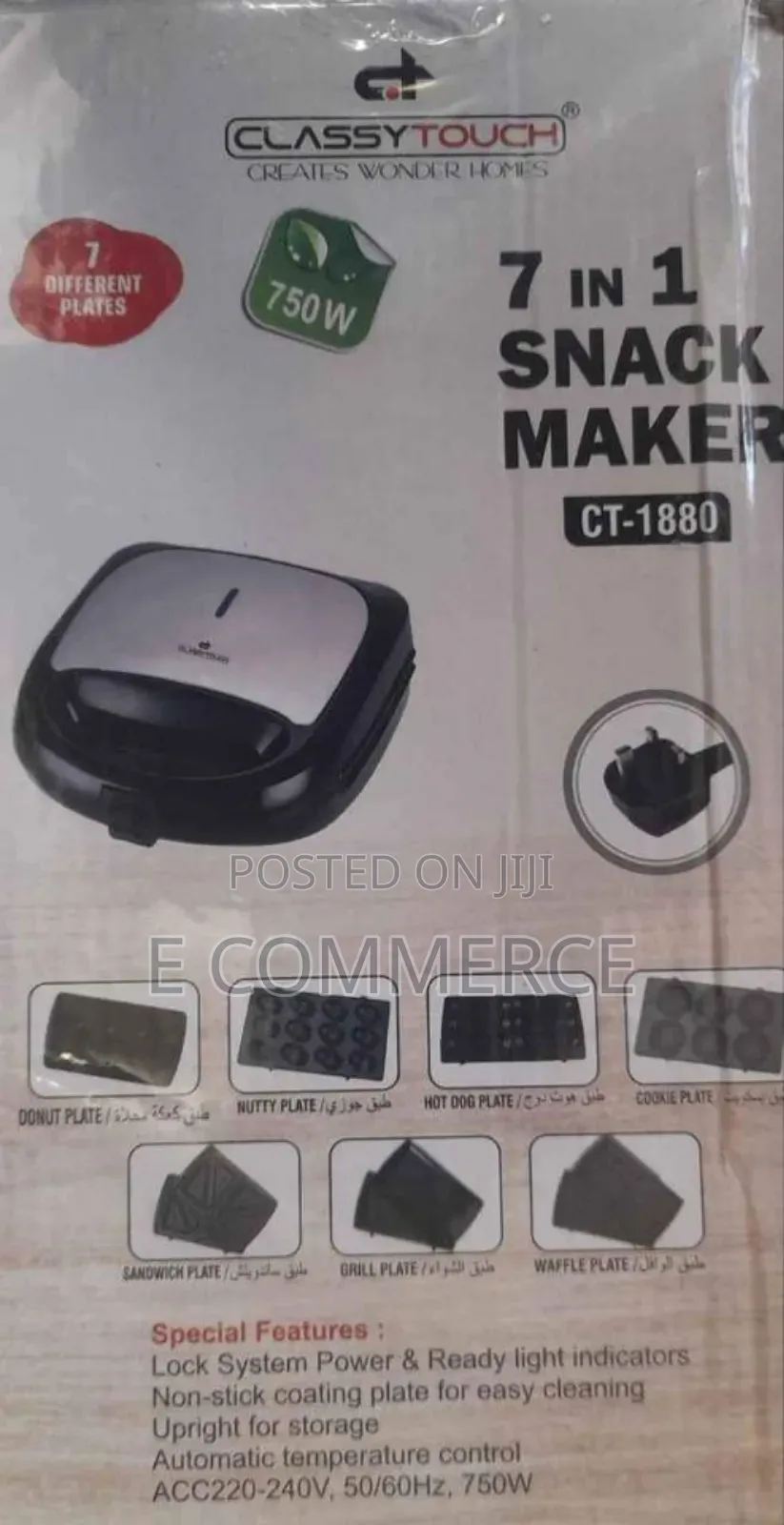 Classy Touch 7 In 1 Multi Snack Maker