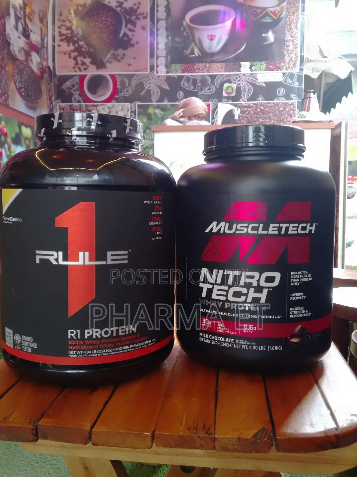 Rule 1 Whey Protein and Muscletech Nitrotech Whey Protein