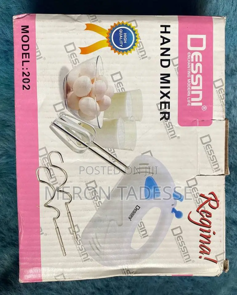 Dessini Hand Mixer ኬክ ፣ ክሬም Modelv 120 Watt