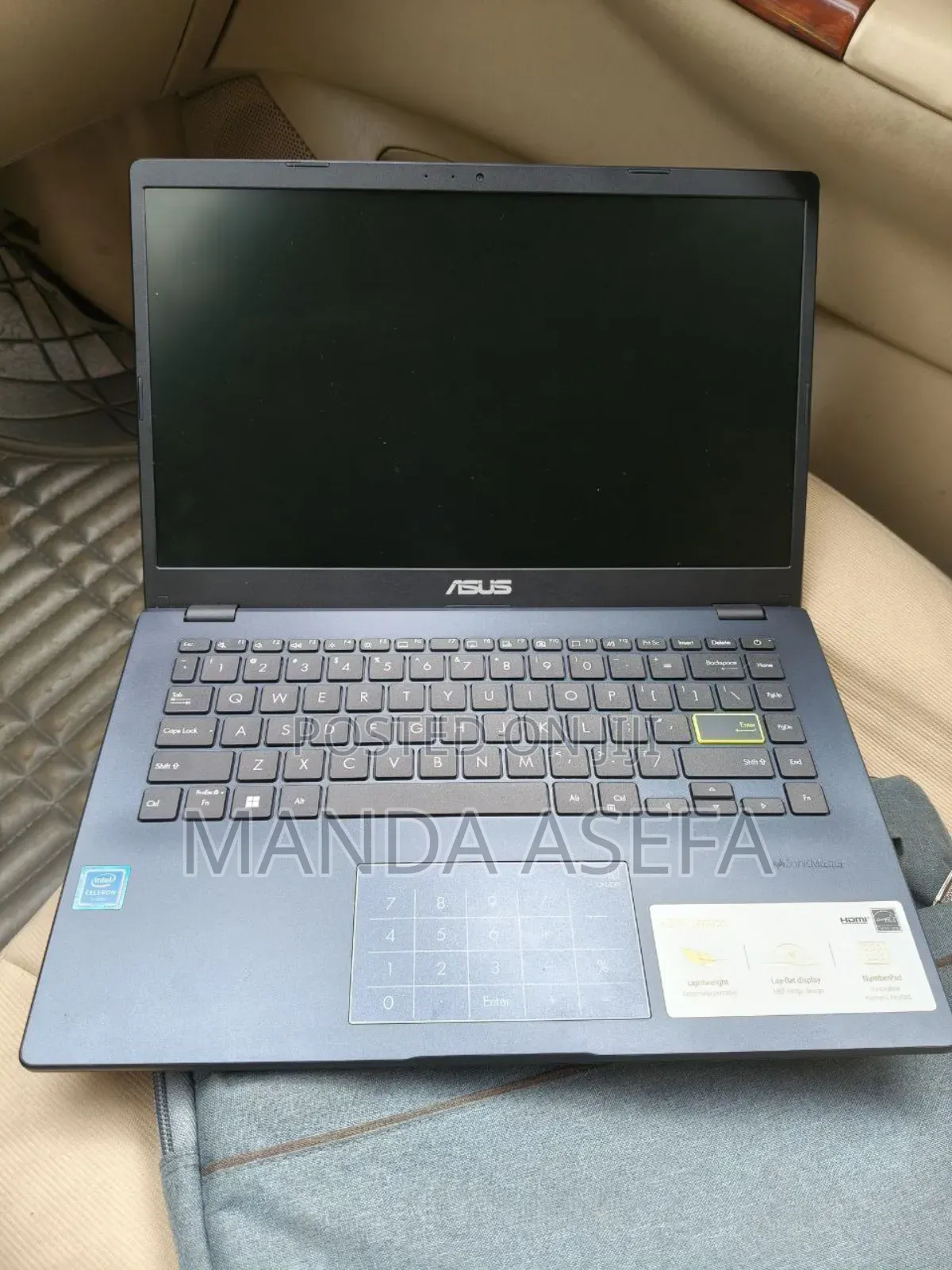 New Laptop Asus 4GB Intel Pentium SSD 60GB