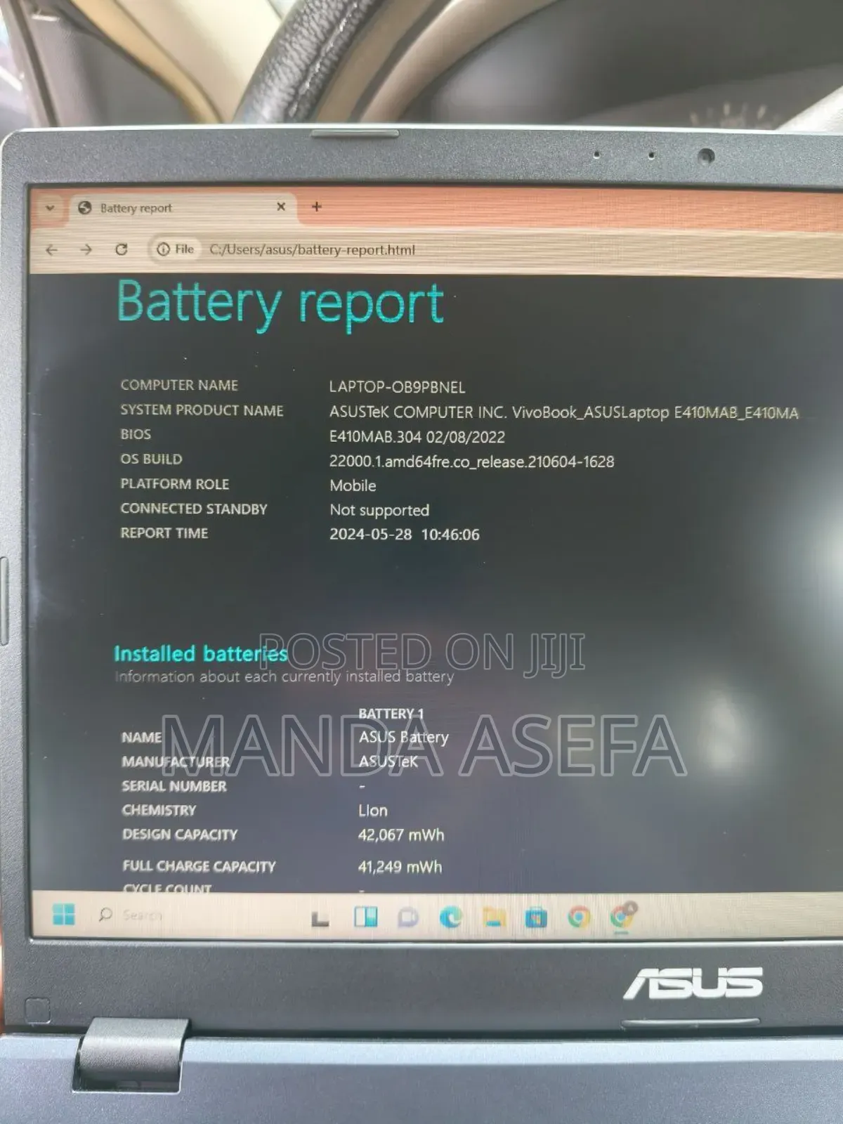 New Laptop Asus 4GB Intel Pentium SSD 60GB