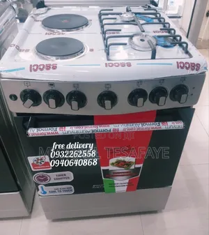 Photo - Singel Oven 60*60 Standing Free Stove 2gas 2electric System