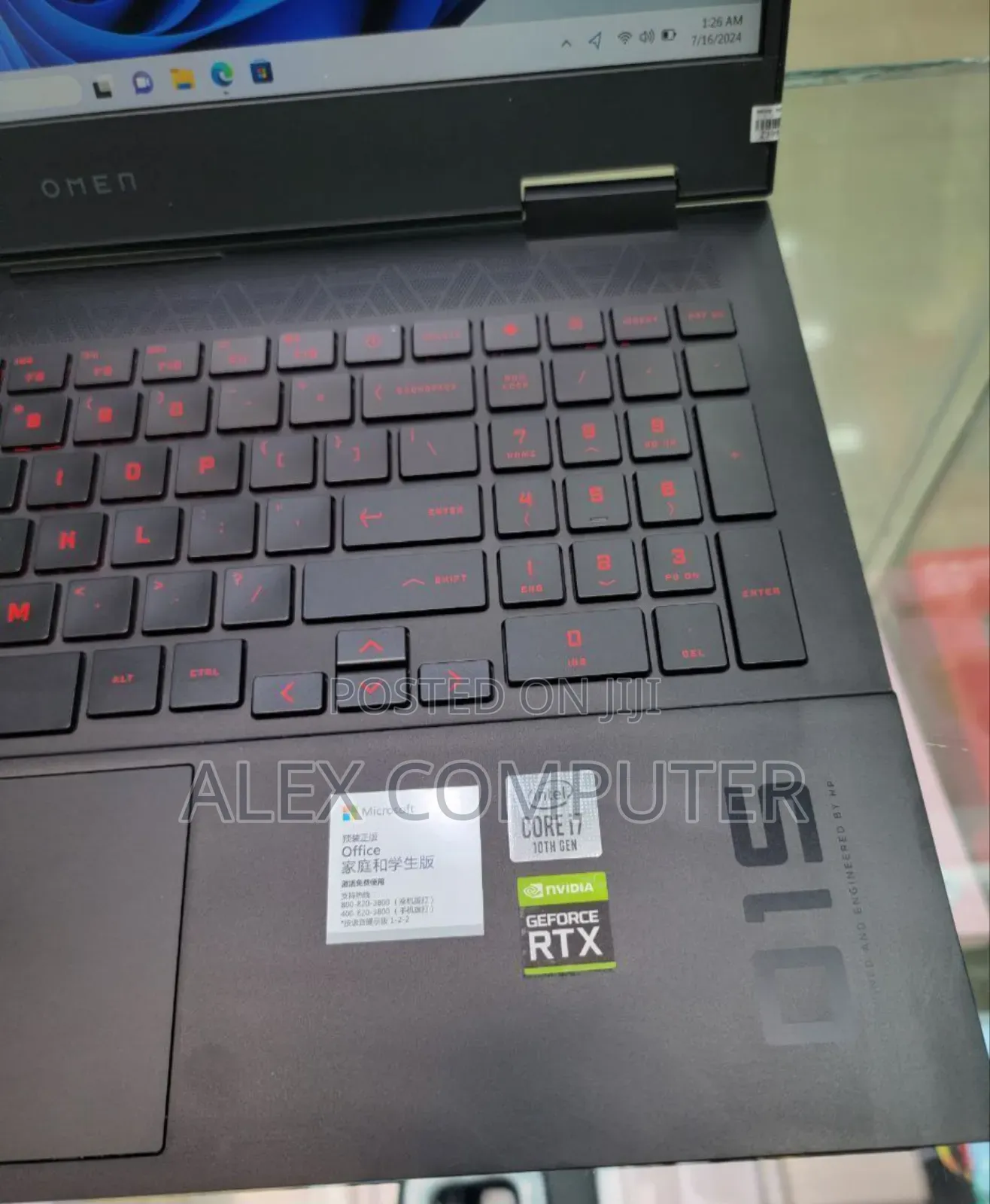 New Laptop HP Omen 15 16GB Intel Core I7 SSD 512GB