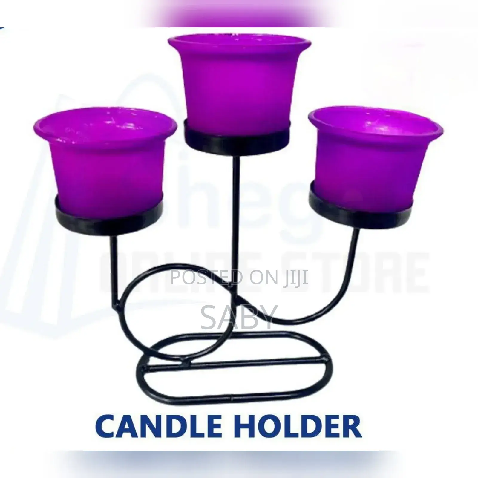 Decorative Triple Candle Holder