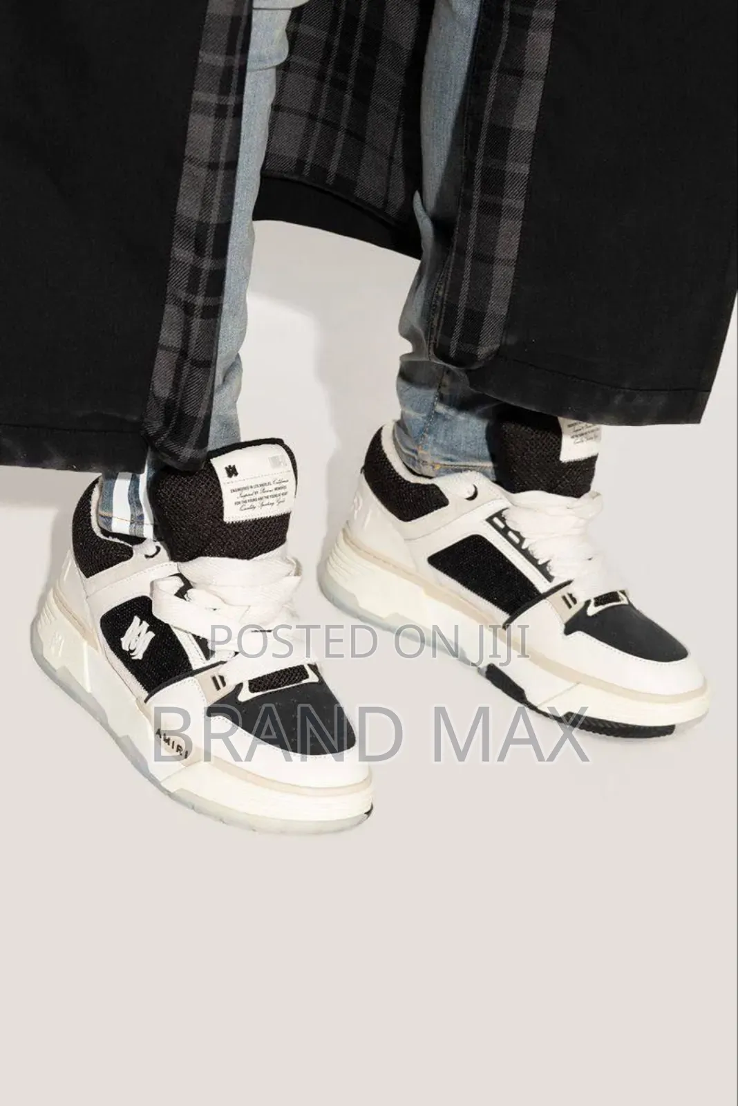 Amiri MA-1 Black White Premium Quality