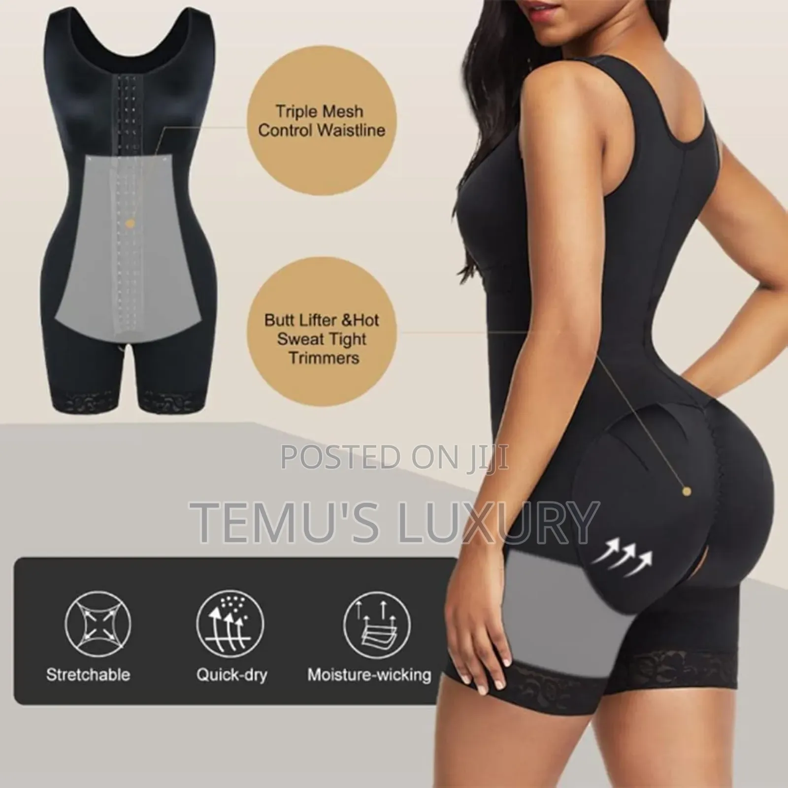 Bodysuit Control Full Body Shaper Post Surgery