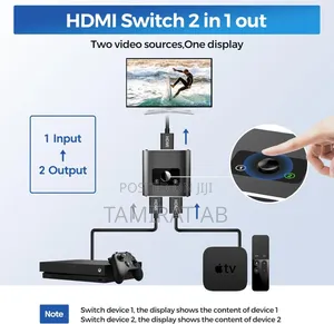 HDMI Splitter/Switcher at 60hz, Bidirectional HDMI Switch
