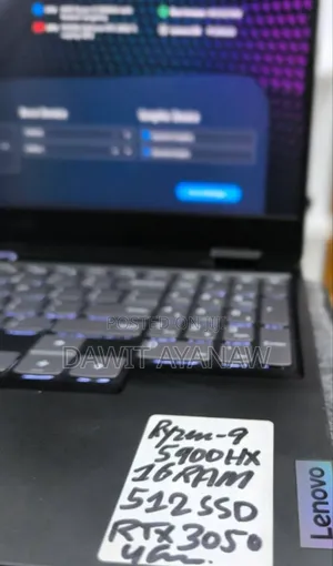 New Laptop Lenovo 16GB AMD Ryzen 9 SSD 512GB