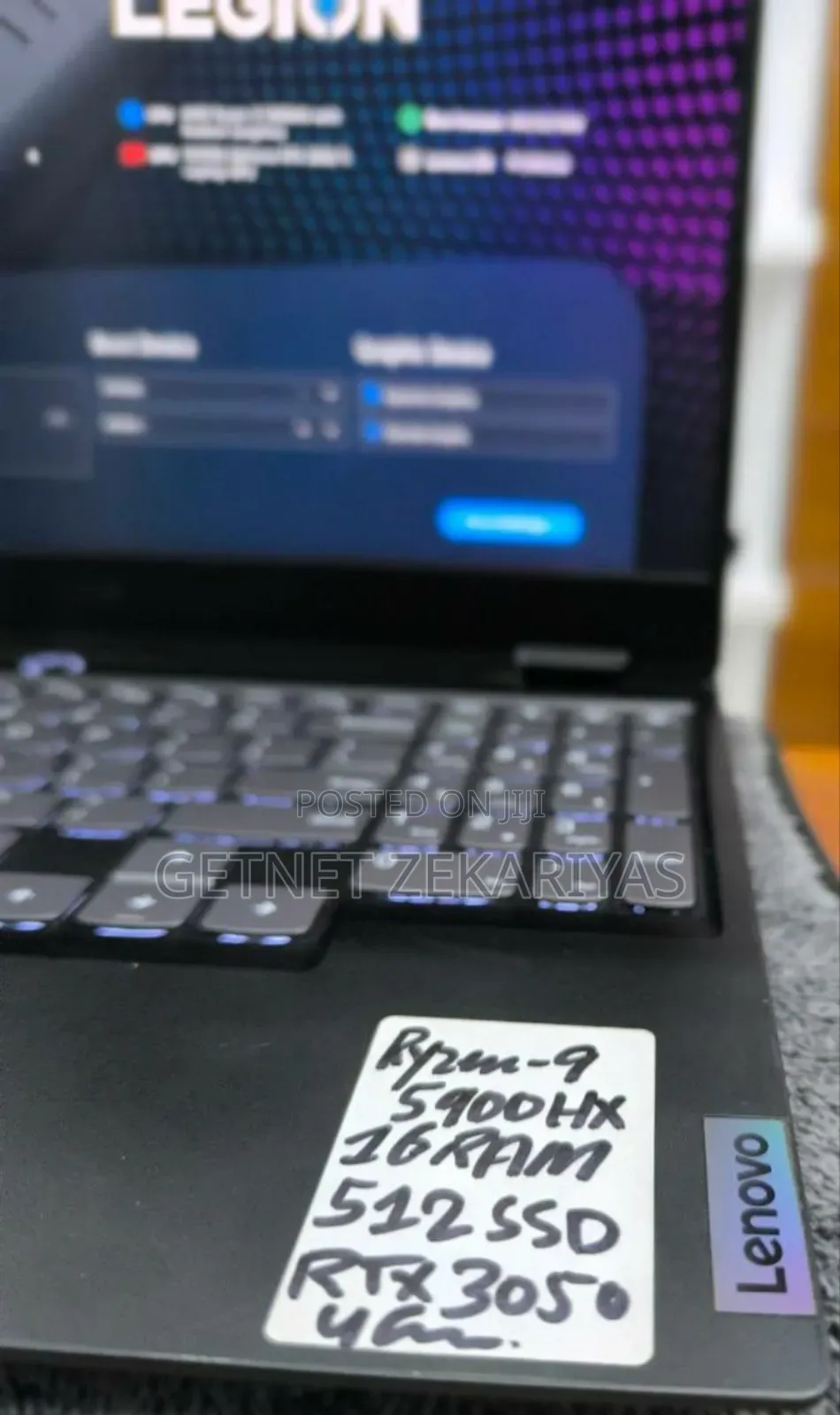 New Laptop Lenovo Legion 5 16GB AMD Ryzen 9 SSD 512GB