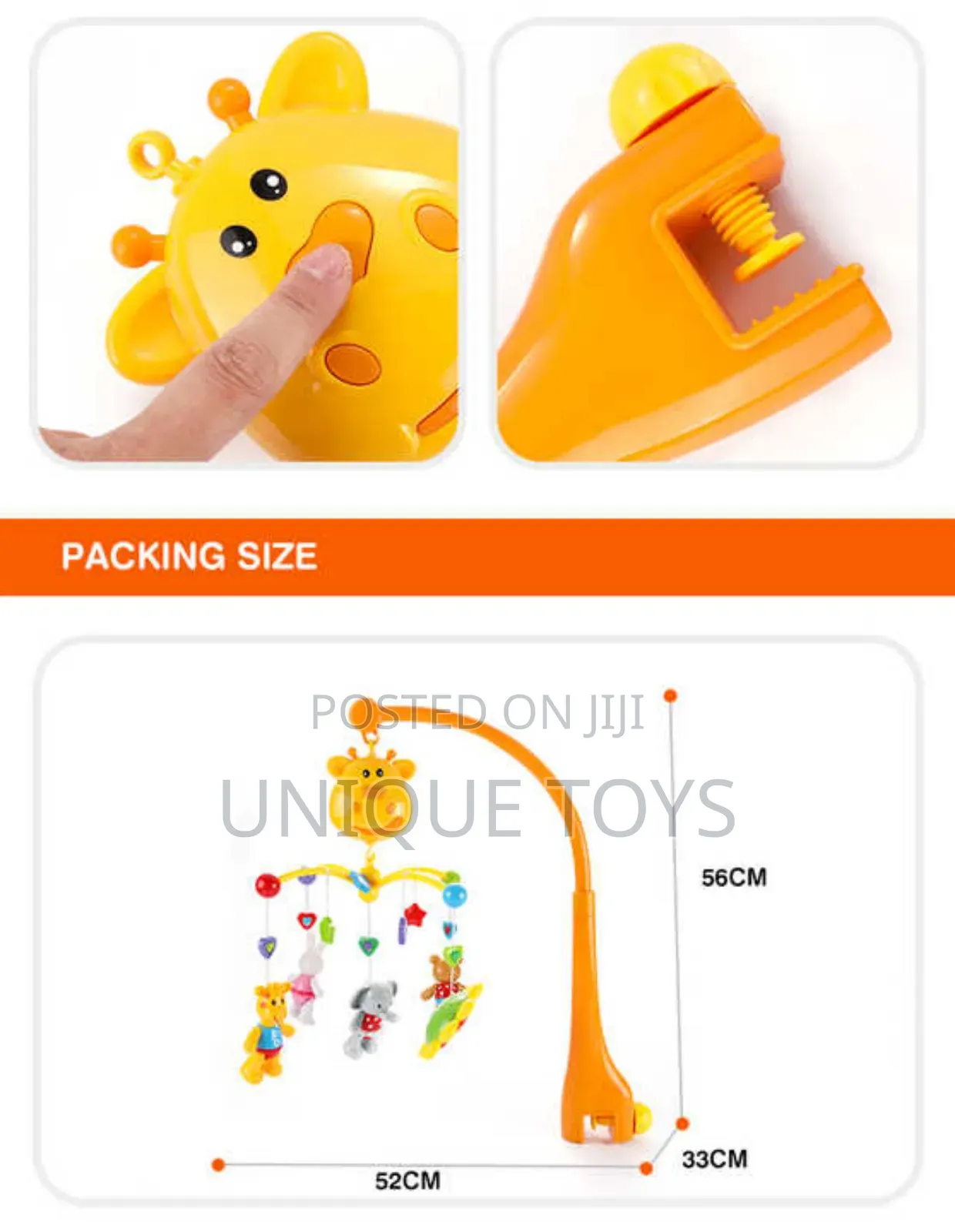 Musical Rotating Bed Bell Mobile Baby Crib Hanging Toy