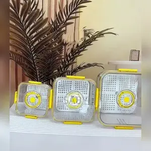 Airtight Square Timing Keeping Fresh Refrigerator Storage