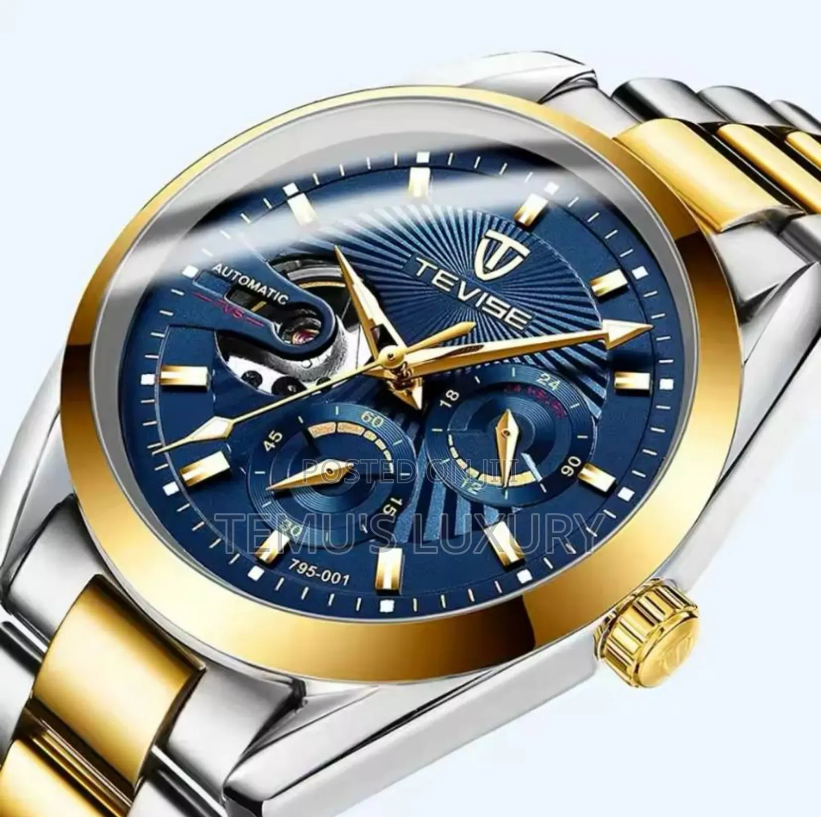 TEVISE Automatic Luxury Mechanical For Men Waterproof Watch