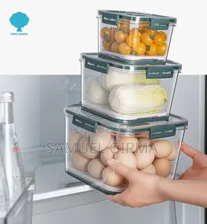 3 Airtight Square Timing Keeping Fresh Refrigerator Food