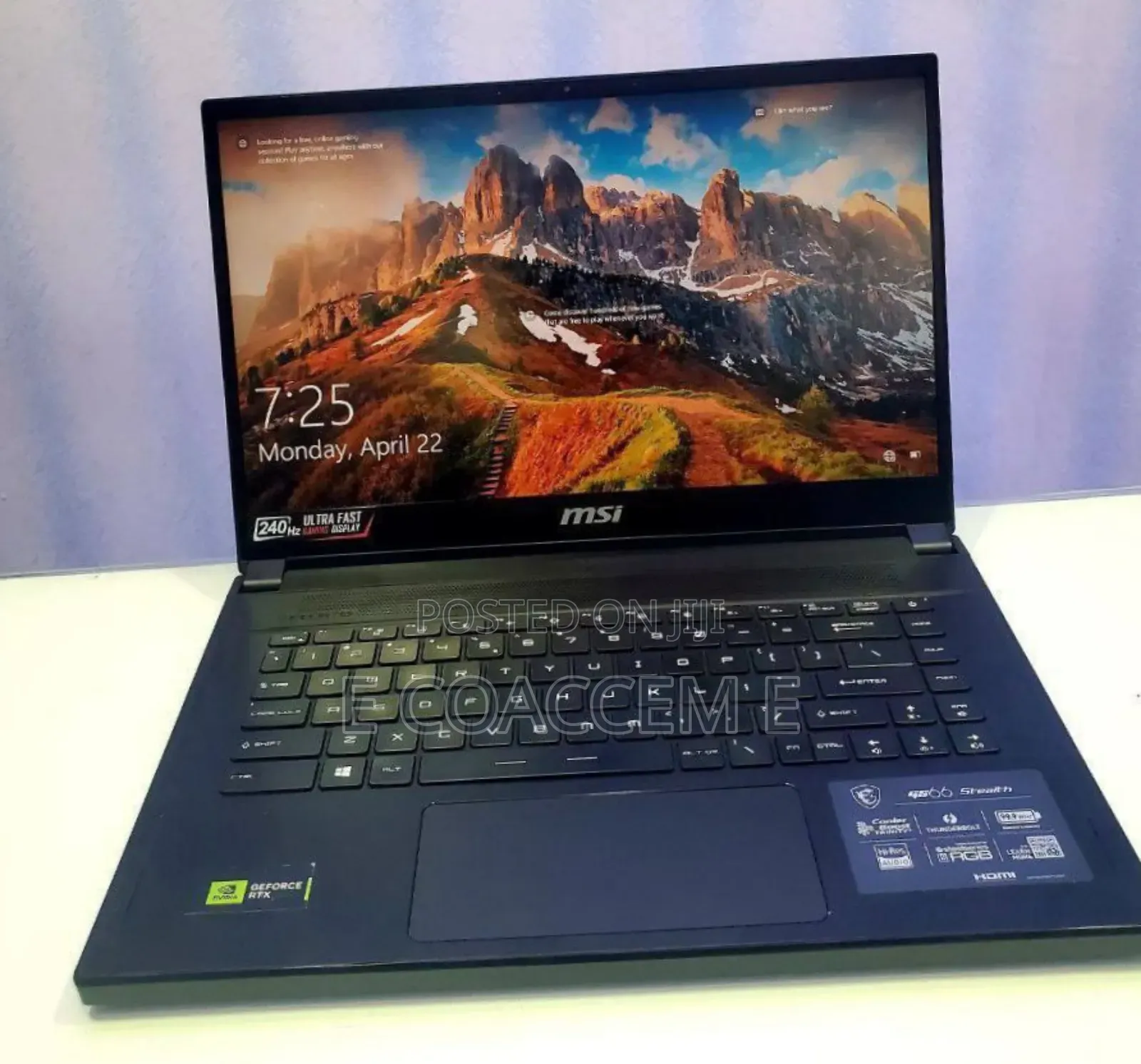 New Laptop MSI 32GB Intel Core I9 SSD 1T