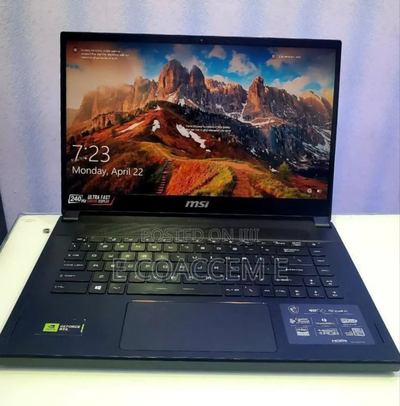 New Laptop MSI 32GB Intel Core I9 SSD 1T