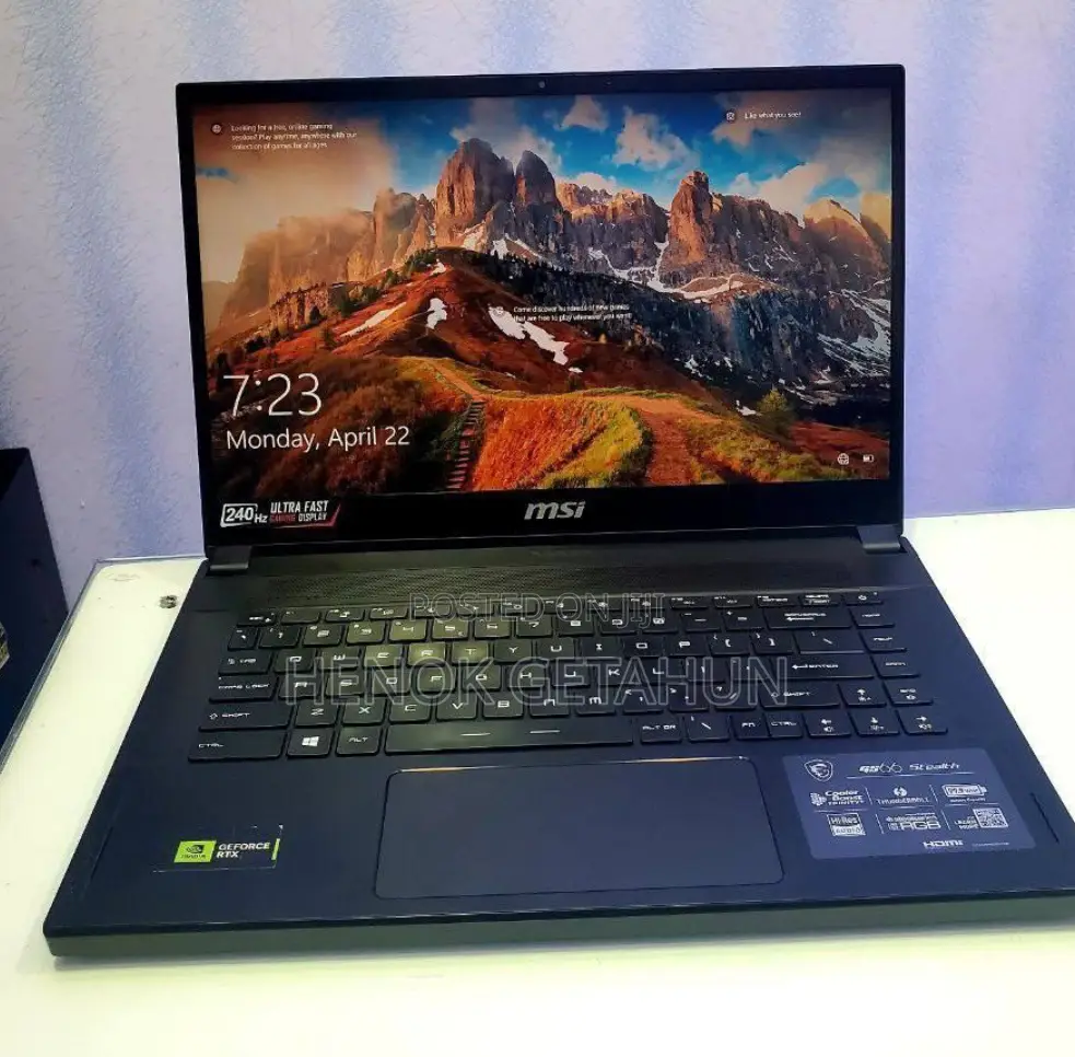 New Laptop MSI GS66 Stealth 10SGS 32GB Intel Core I9 SSD 1T