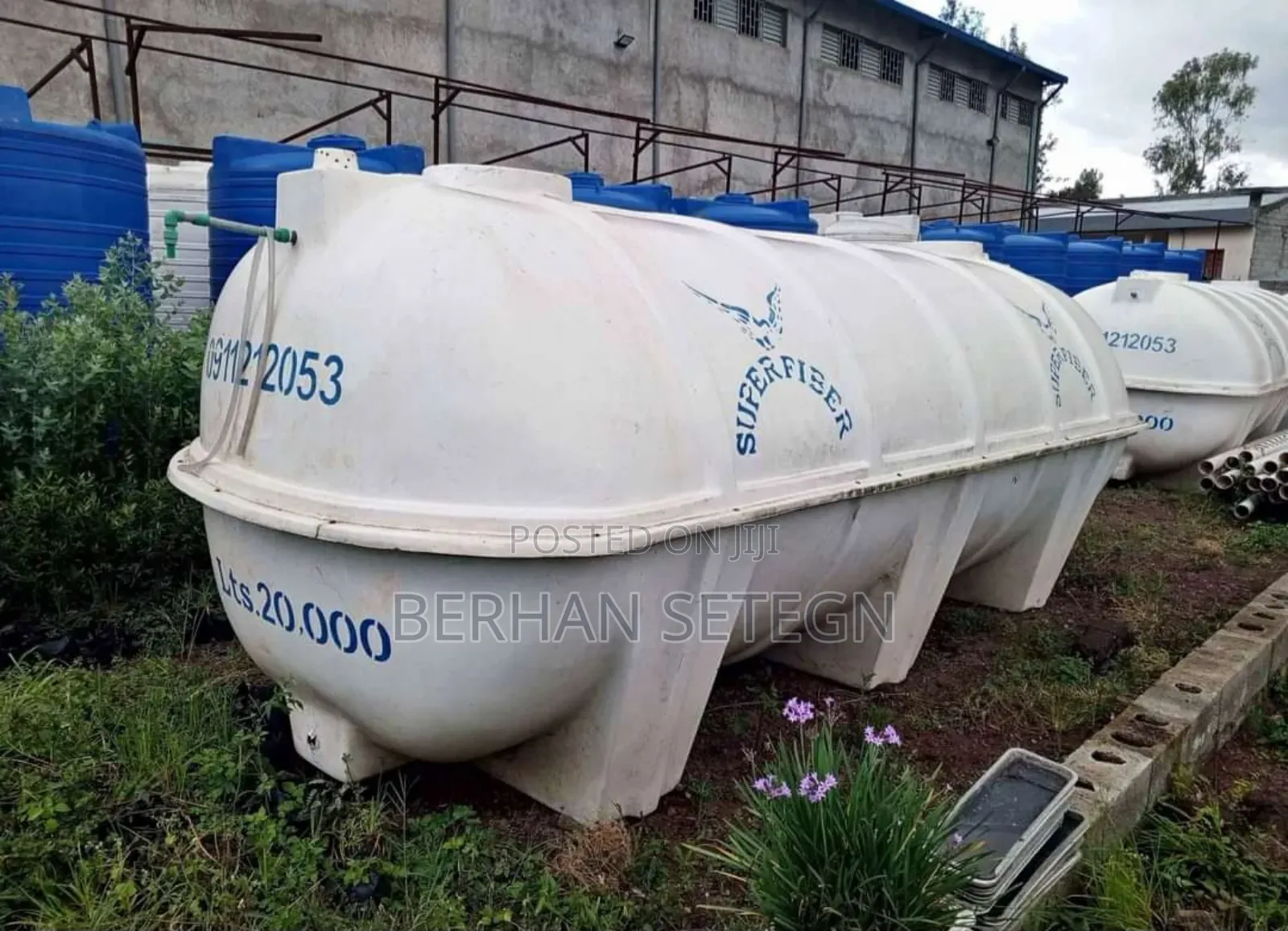 Super Fiber Horizontal Water Tanker Tanker Roto