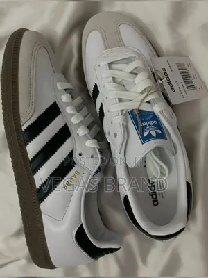Adidas Samba White Black Stripe Super Master Quality Shoes