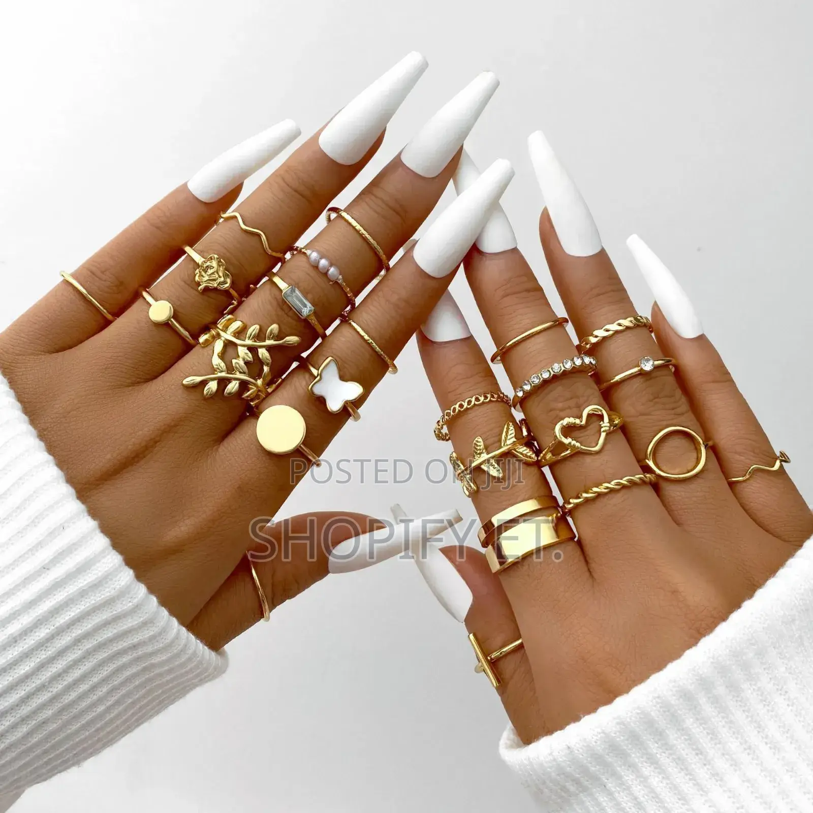 Golden Ring Set (22 Piece)