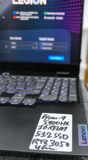 New Laptop Lenovo Legion 5 16GB AMD Ryzen 9 SSD 512GB