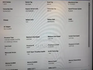 New Laptop Dell Precision 5550 32GB Intel Core I7 SSD 512GB